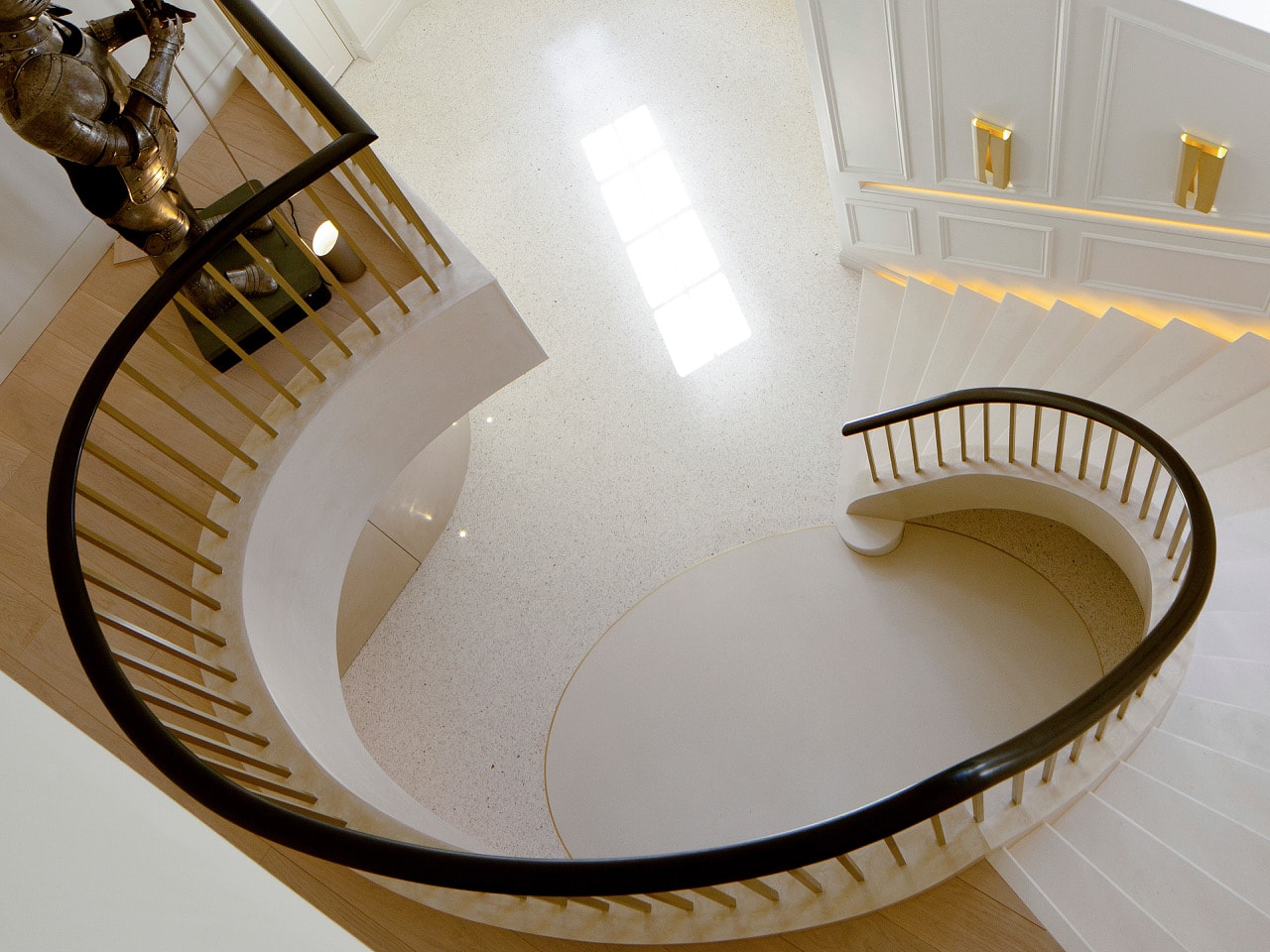 Sweeping staircase at Hampstead House - RHA